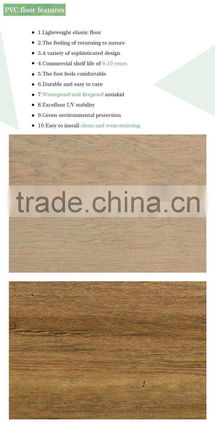 The high quality Woodtick plastic flooring by Zhengyoung Flooring 5.0mm