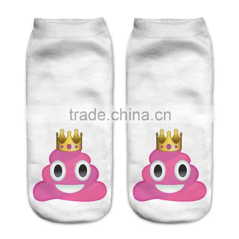 high quality 3d digital full print colorful cartoon cute boy tube socks