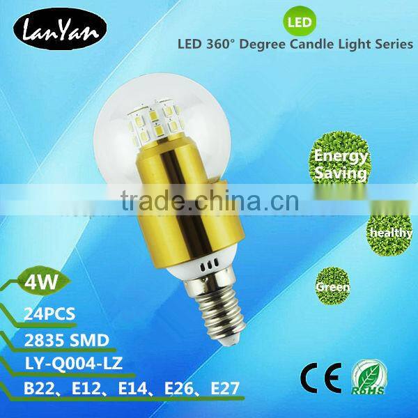 360 degree high luminance bulb led candle