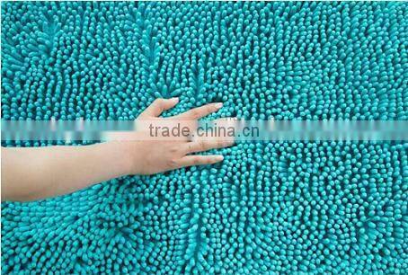 Polyester Waterproof Chenille Bathroom Floor Mat