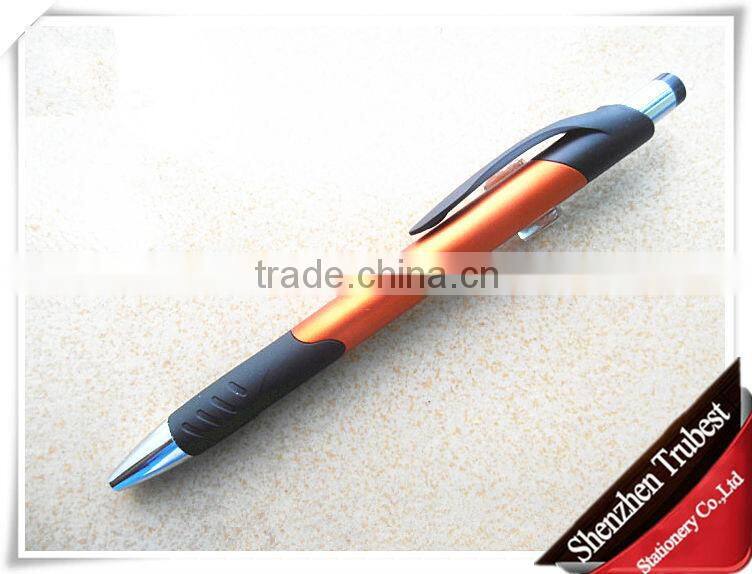 Fashion design hot sell cheap plastic ball pen with logo