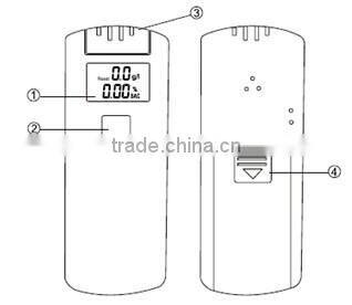 Cheap drive safety fit mini keychain one time alcohol tester