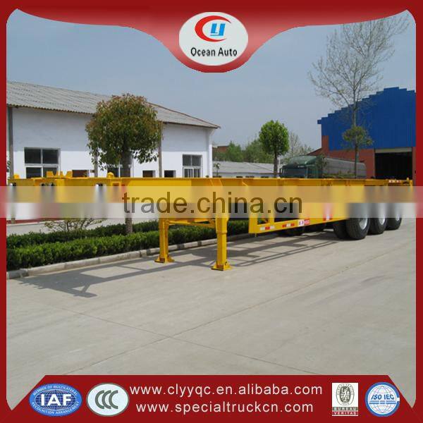 Factory price 40T heavy duty low bed car trailer