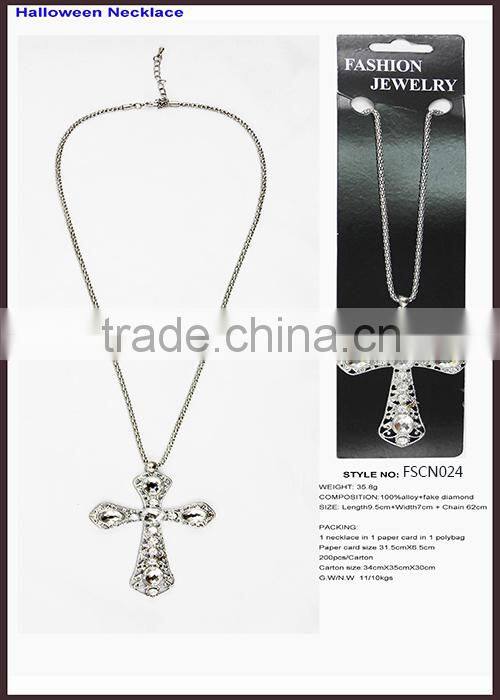 76's Chain Pendant Cross Necklace With Retail Packing