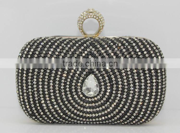 New arrival design cystal beaded evening bags for ladies acrylic clutch bag