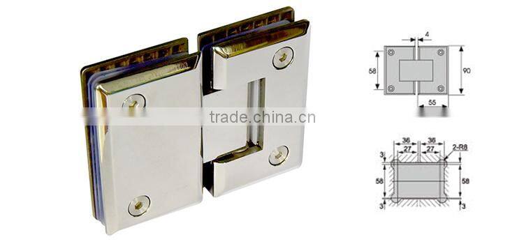 Shower Room Soft Close 180 Degree Glass Door Hinge