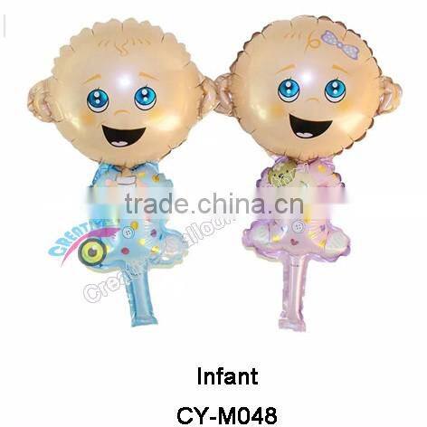 2016New design Baby shower foot shaped foil balloon inflatable helium balloon for party decoration