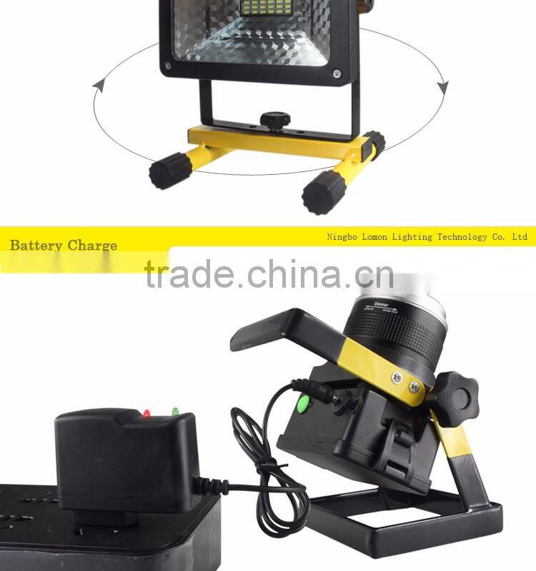 High Quality Waterproof Portable 30W Rechargeable Outdoor Led Flood Light