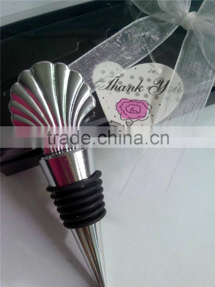 Popular Colorful shell shape Bottle Wine Stopper