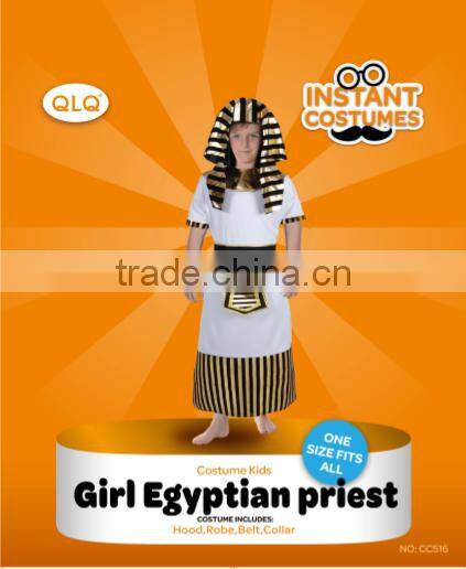 hot sale party Carnival white egyptian priest children cosplay costume