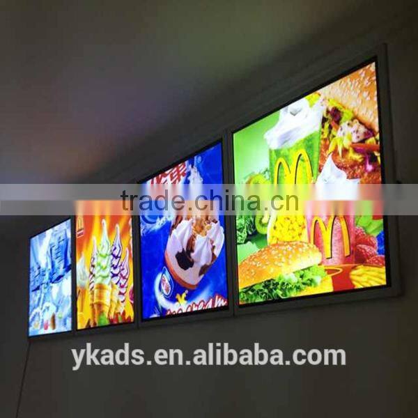 acrylic slim light box customized DC 12V for Adverting, Poster, Restaurant, Etc