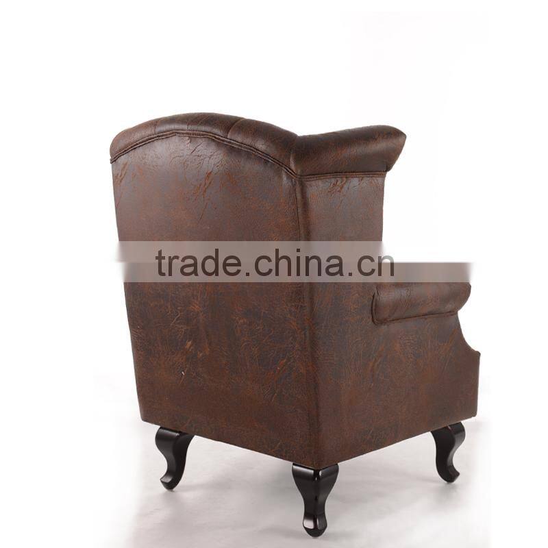 Hot sales Bonded Leather Club Chair comfortable single sofa chair