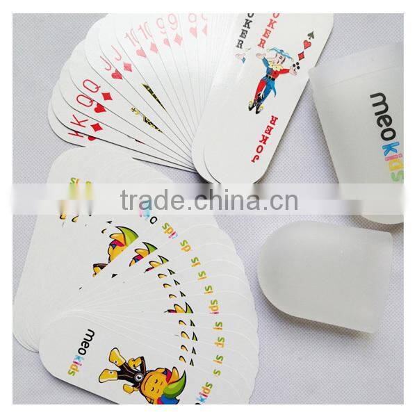 custom oval shaped playing cards for promotional advertising