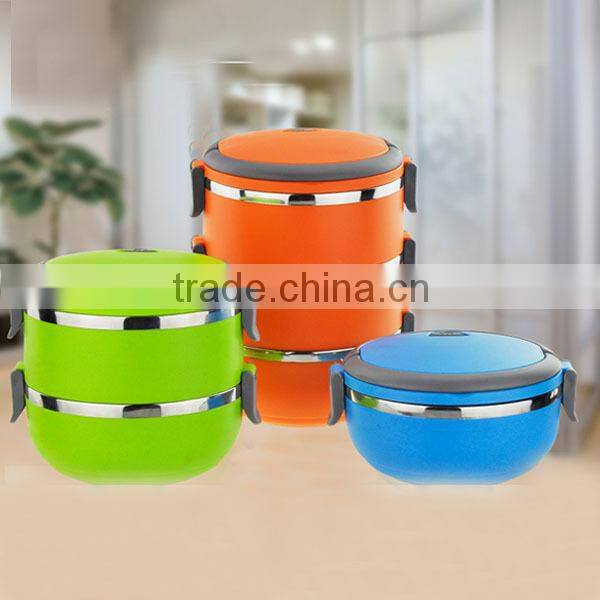 Supermarket hot selling stianless steel with plastic food container