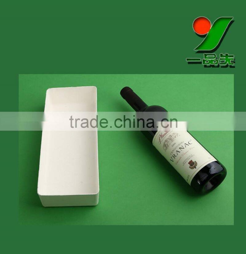 Wholesale Supplier of Environmental friendly Flexible Recyclable Wet Pressing Bagasse Molded Pulp Wine Glass Packaging Boxes