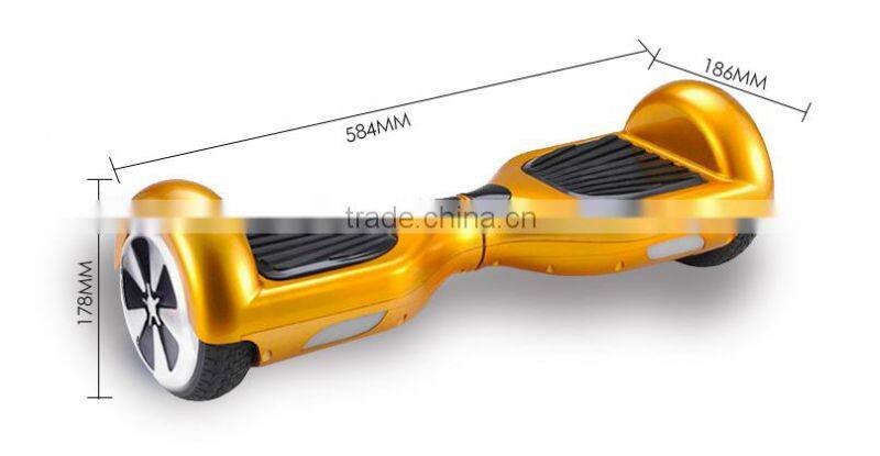two wheels 6.5 inch electric balance scooter with led