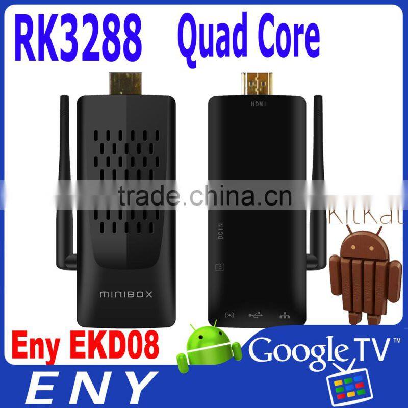RK3288 28nm quad core A17 android TV stick EKD08 multimedia controller