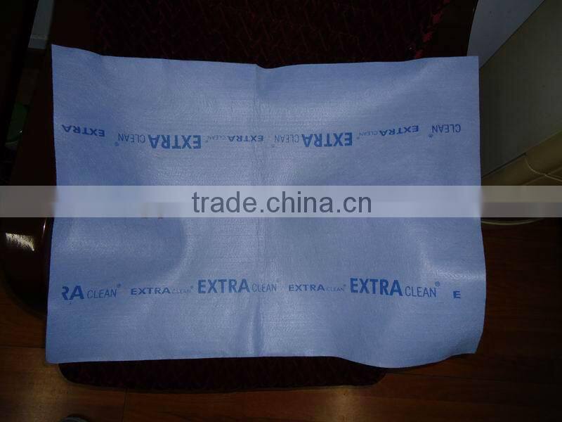 Super absorbent needle punched non-woven floor cleaning cloth with logo