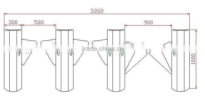 CE Approved Flap Barrier Turnstile Gate ,passage turnstiles gates