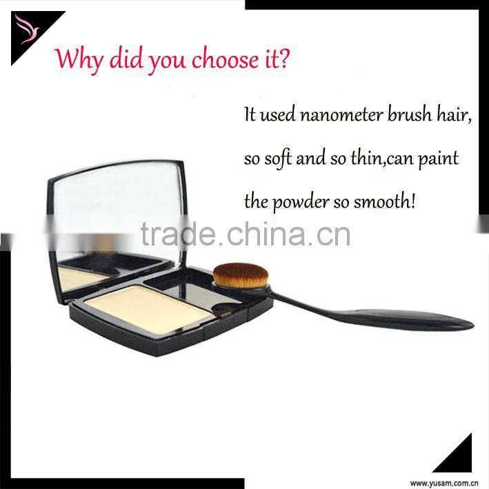 Oval cosmetic foundation cream powder makeup brush