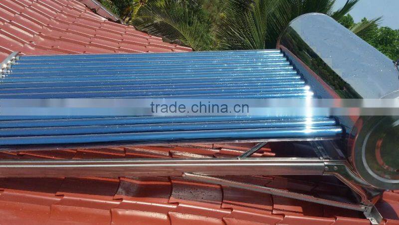 2016 High quality vacuum tube type calentador de agua solar de mexico(Manufacturer)