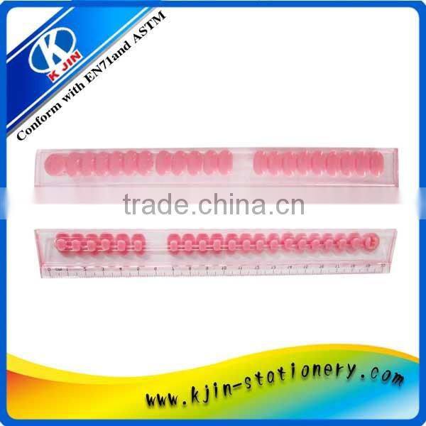 Bulk sale 20cm abacus ruler for school and office made in china