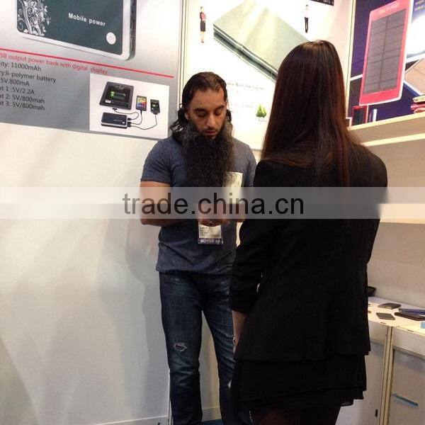 outdoor high capacity solar power bank 30000mah