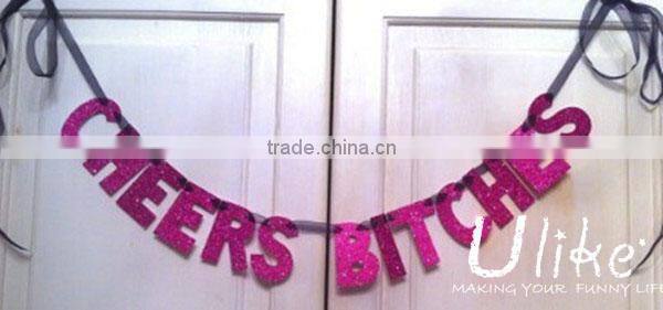 welcomed memorable party paper party jointed banner hanging paper banner china home decor wholesale