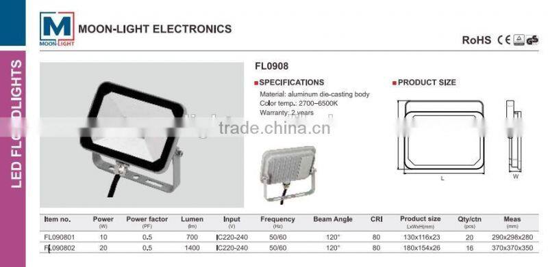 IC 220-240V 10w 20w Eco choice LED Flood Light