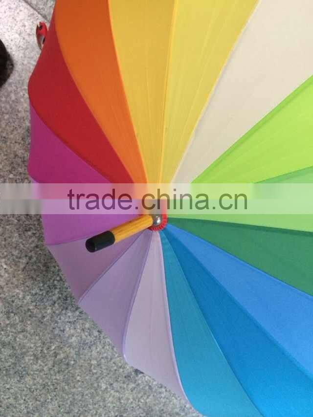fashion rainbow umbrellas/travel umbrella/rainbow beach umbrella