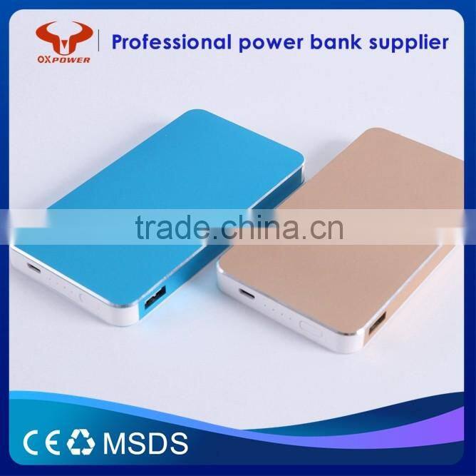 2016 professional factory hot sell high capacity fast charging portable power bank 8000mAh