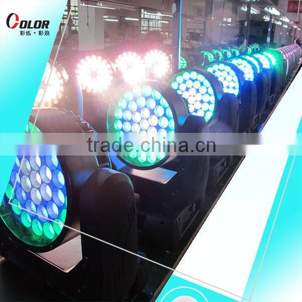 37pcs 12W zoom cree led 4in1 led zoom led wash moving head light