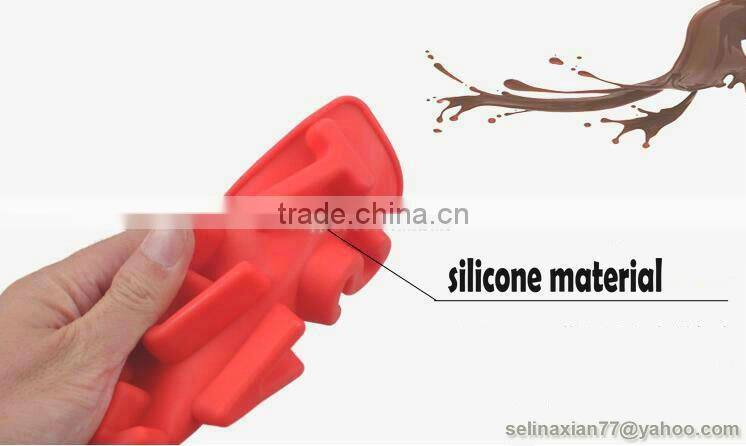 A Set of 3 Silicone Letter Alphabet Pudding Bakeware Mould Cake Chocolate Ice Maker Mold China