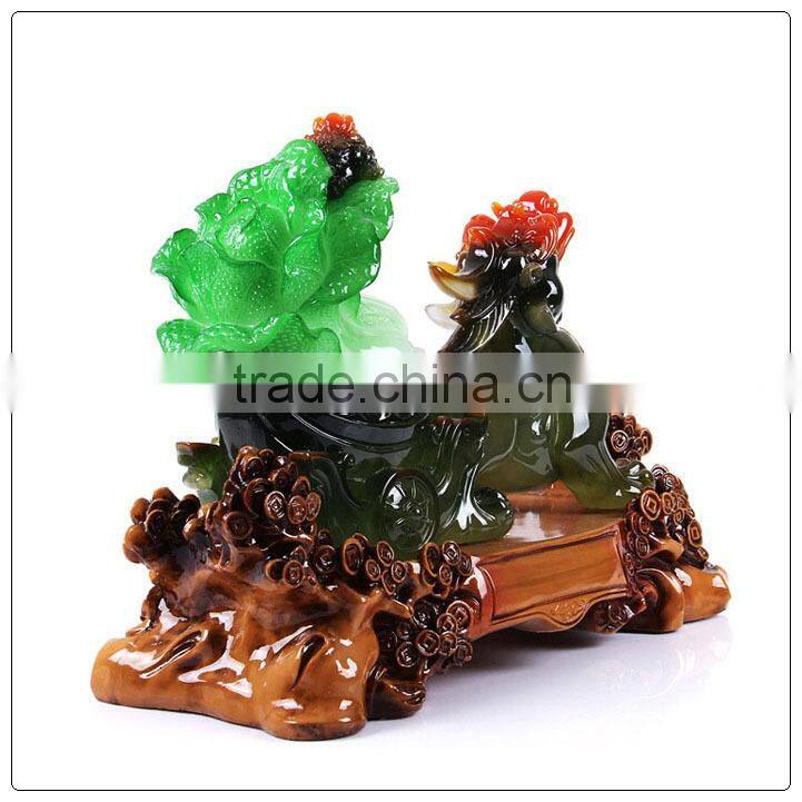Jade color Resin Pi Sou , fengshui pixiu statue hot sales