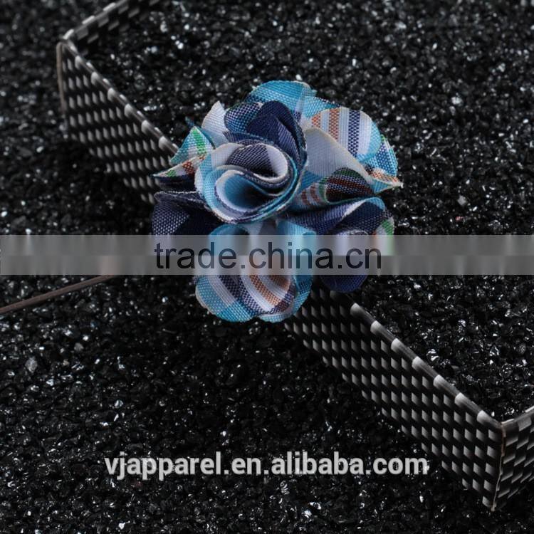 Silk flower brooch and fabric poppy flower lapel pin for dress