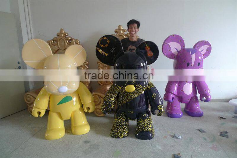 Custom made fiberglass cartoon sculpture