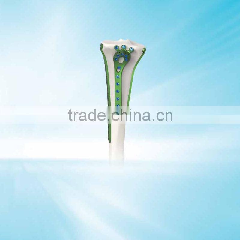 9 Year No Complaint Tibial Plateau Posterior column Locking Plate, Tibia Titanium LCP, Orthopedic Implant Tibia Plate