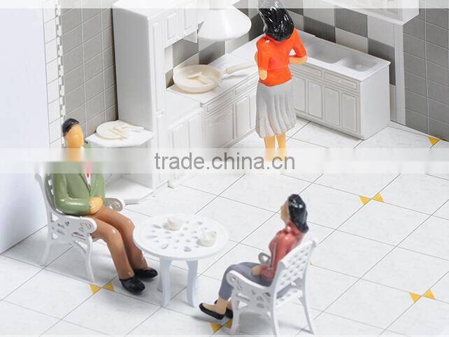 mini model kitchen, scale building materials, white kitchen materials, house design ,architecural model, Mini-13