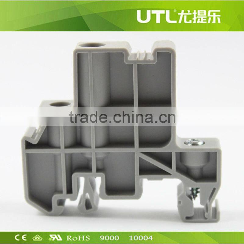 Accessories grey end clamps din rail terminal block