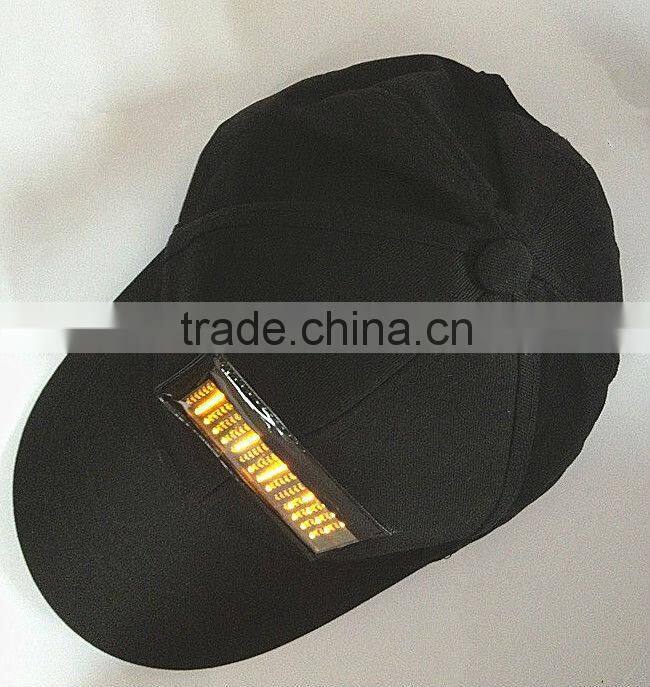 led cap scrolling message fashion wholesale t-shirt led display