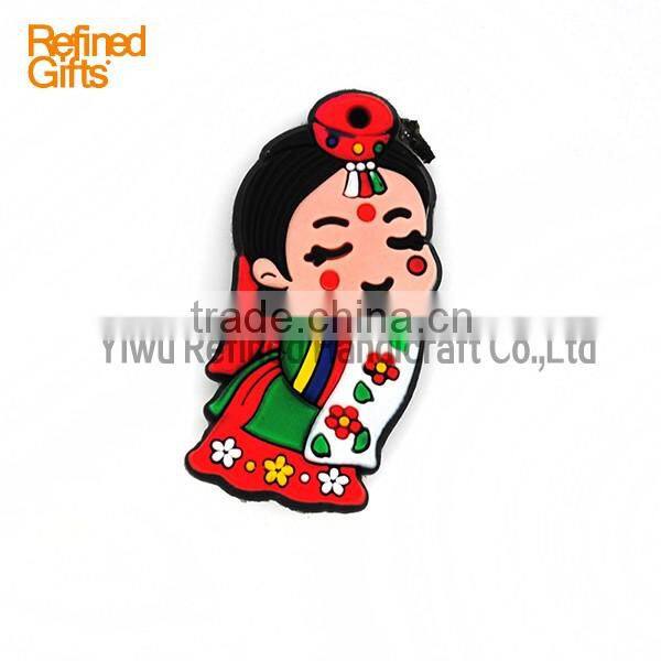 Cute Kids PVC Rubber Soft PVC Fridge Magnets accept bespoke korea style