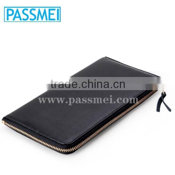 Genuine Leather Wallet,Man's Zippered Wallet Personalized Wallet