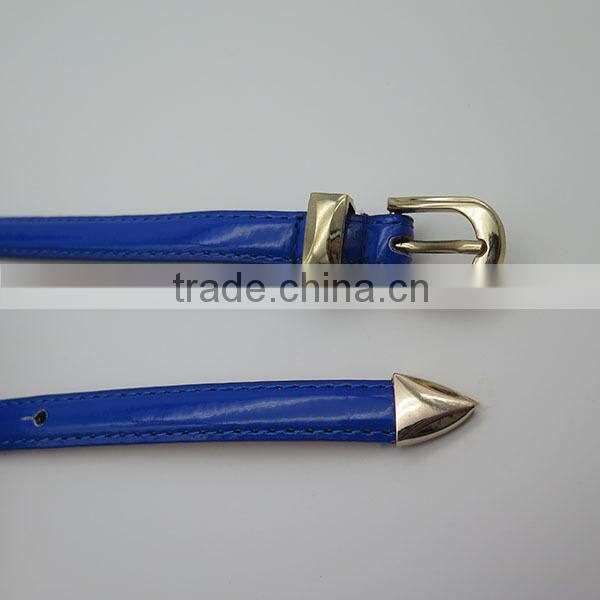 Lady's fashion skinny pearlite layer belt