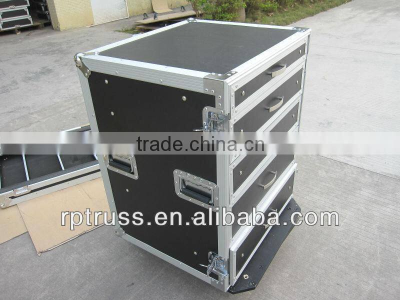 Drawer aluminum drawer flight case/aluminum road drawer flight case