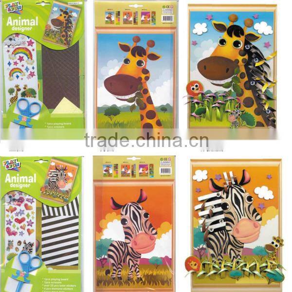 2015 newest cheap cartoon kids sets crystal diy stickers