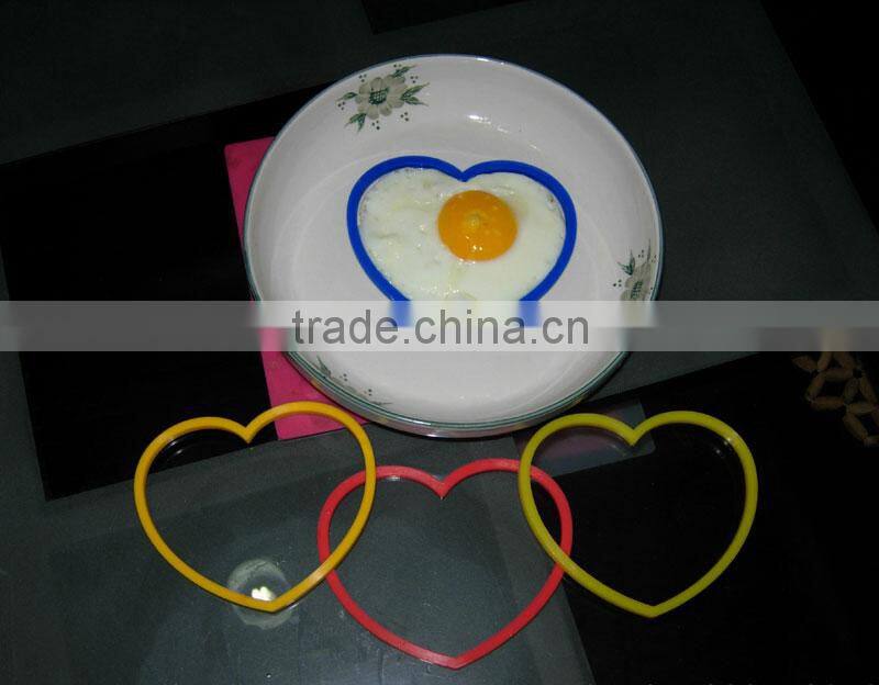 Heart creative shape fried silicone egg ring