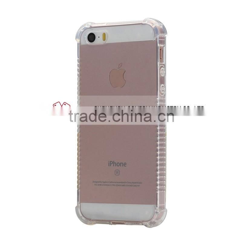 Hot sale slim Clear Soft TPU Shockproof Case Cover for iphone 5/SE with low price