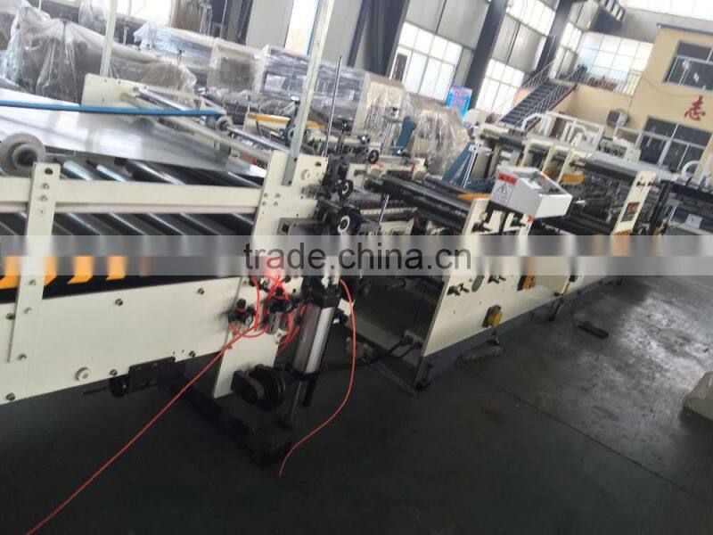 High speed Automatic Carton Folder Gluer Machine For Lock-Bottom Paper Box /prefold carton box folder gluer
