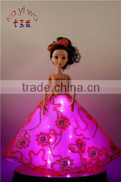 KaYiWa Luminous Barbie Girl Dress / Funny & Fancy Carnival Toys for Children