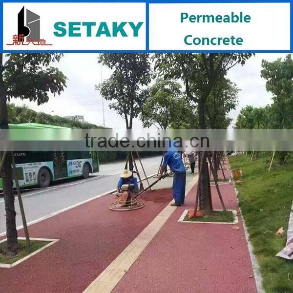 colorful permable concrete for sideway